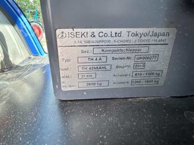 Compact tractor Iseki TH 4295 AHL (TH 4 A)
