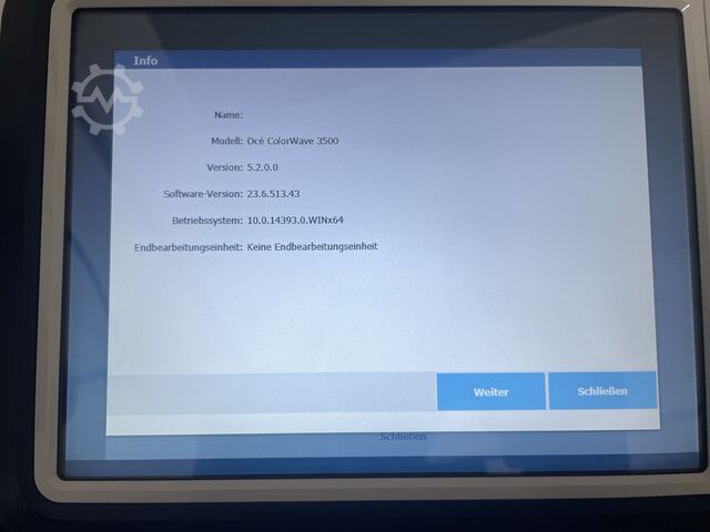 Digital printing machine Canon / Océ ColorWave 3500