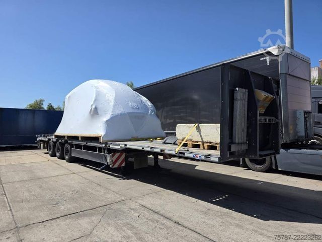 Tieflader-Sattelauflieger HRD Telesattel,nur 123.262 Km, r,Steckrungen