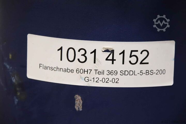 Flanschnabe für Kranfahrwerk unbekannt Aufnahme Ø 60 mm