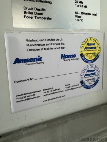 Lösemittel-Teilereinigungsanlage Amsonic AG EGAclean 4100