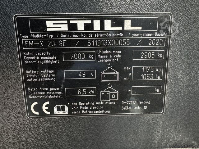 VS-22618 Triplex Außenreachtruck Still FM-X20SE STILL FM-X20SE