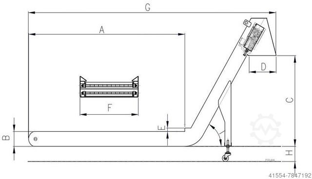 Magnetic belt conveyor, chip conveyor Neuhäuser 2,126-2