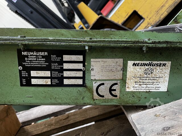 Magnetic belt conveyor, chip conveyor Neuhäuser 2,126-2