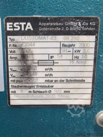 Entstauber ESTA Dustomat 63