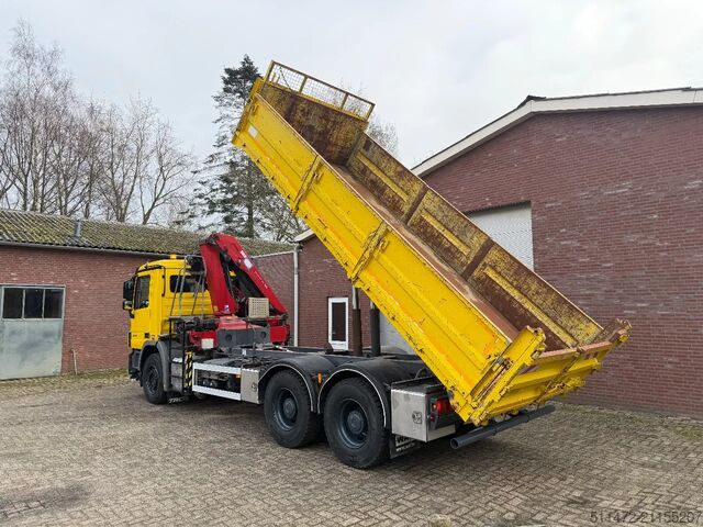 Kranwagen Mercedes-Benz Actros 2636 / 6x4 / HMF2020 - K2 / WAF Kipper /...