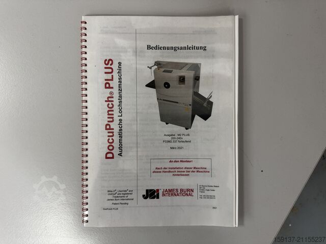 Stanzmaschine JBI DocuPunch +Plus