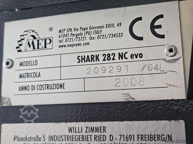 Bandsäge MEP Shark 282 NC EVO