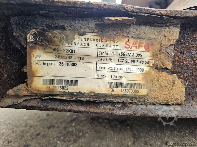Achse SAF B19-22K01 TRAILER AXLE DISC