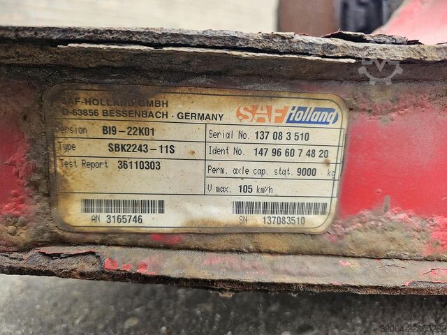 Achse SAF B19-22K01 TRAILER AXLE DISC