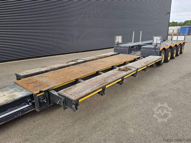 Low loader Faymonville STBZ-5VA + 3 AXLE JEEP DOLLY / EXTENDABLE / REM...