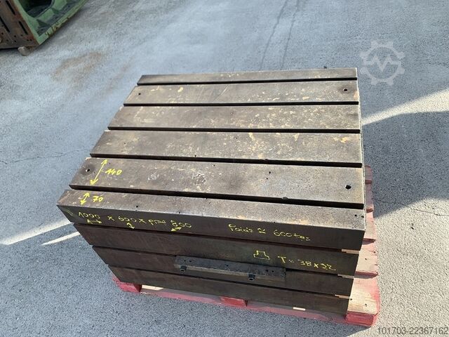 Cast iron clamping cube Cube de bridage en fonte 1000 x 600 x 800 mm