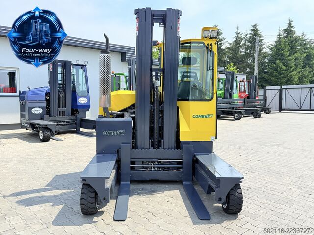 4-way forklift Combilift C3000 GAS TRIPLEX 6400 ONLY 953H CABIN