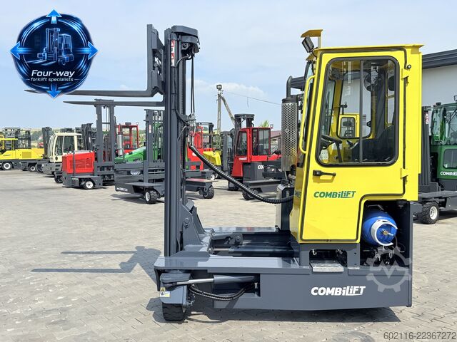 4-way forklift Combilift C3000 GAS TRIPLEX 6400 ONLY 953H CABIN
