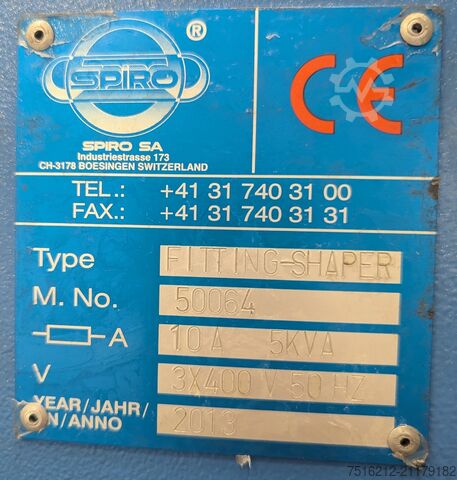 Bordier-, Bördel- und Falzmaschine Spiro FITTING-SHAPER