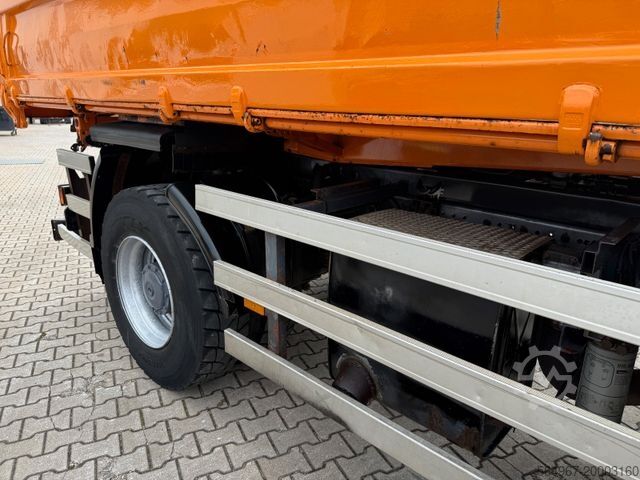 Dreiseitenkipper LKW MERCEDES-BENZ 1832 Actros 3-S.-Kipper Kran Funk Greiferst. AHK