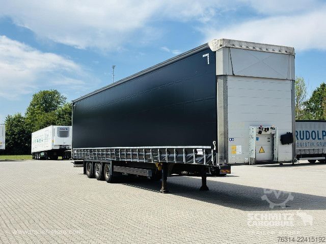 Open semitrailer with tarp Schmitz Cargobull Curtainsider Mega Getränke