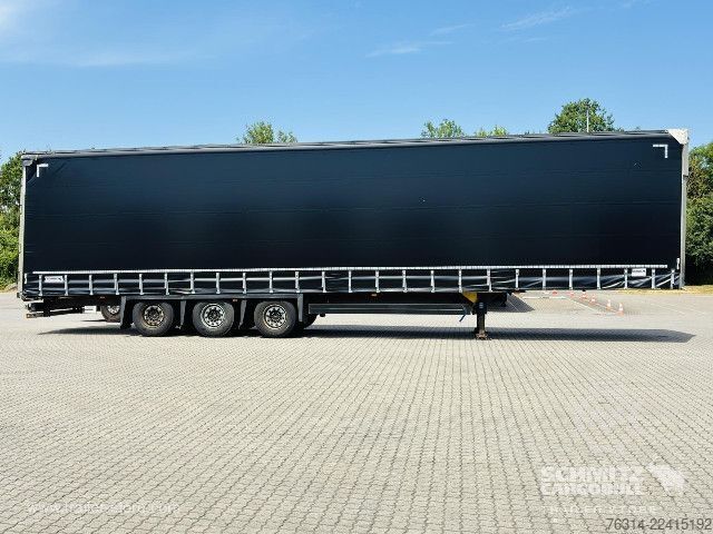 Open semitrailer with tarp Schmitz Cargobull Curtainsider Mega Getränke