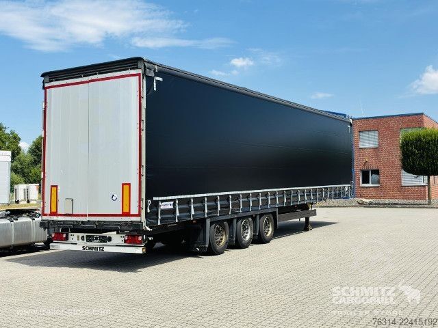 Open semitrailer with tarp Schmitz Cargobull Curtainsider Mega Getränke