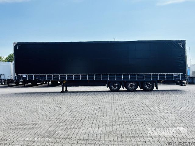 Open semitrailer with tarp Schmitz Cargobull Curtainsider Mega Getränke