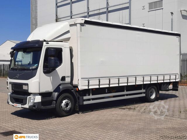Flatbed truck with tarp VOLVO FL 280 Schiebeplane Edscha LBW AHK