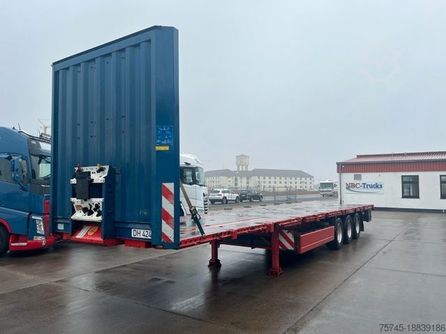 Working platform semitrailer KRONE SD * PALETTENKASTEN * 10x RUNGEN * STAHLMATTEN