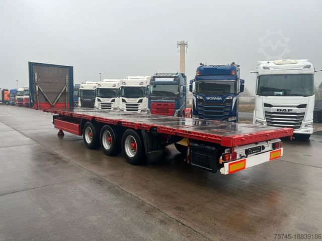 Working platform semitrailer KRONE SD * PALETTENKASTEN * 10x RUNGEN *  STAHLMATTEN