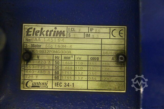 Electric motor 11 kW 1460 Rpm Elektrim SSg 160M-4