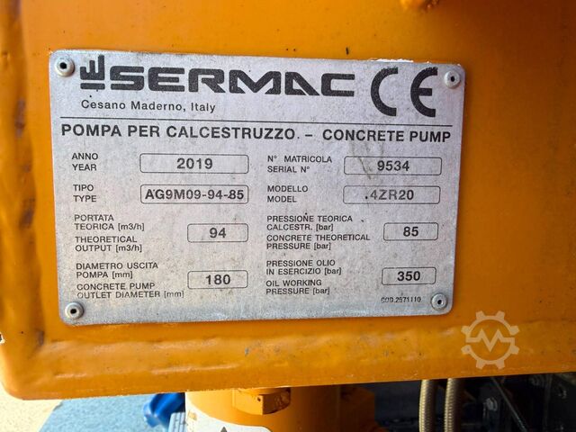 Concrete pump truck Iveco EUROCARGO 180-280