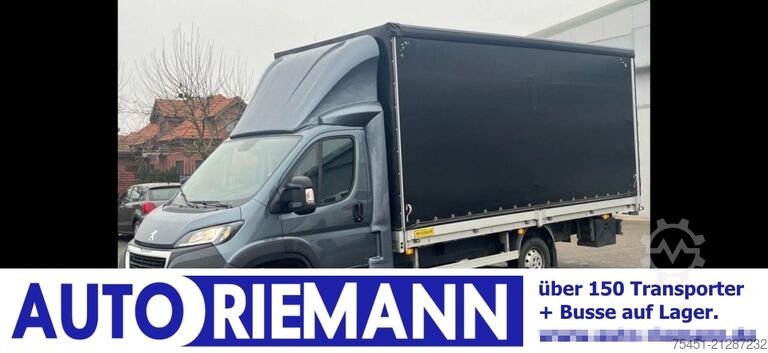 LKW mit Pritsche & Plane Peugeot Boxer Schiebeplane Luftfederung LBW