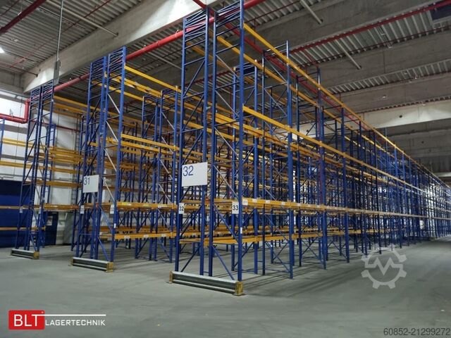 Schwerlastregal Industrieregal Hochregal Jungheinrich Delta – 14,10 lfm | Höhe 7, Höhe 7,50 m , Boden +3 , Fachlast 2700kg