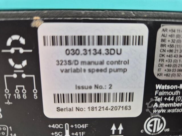 Watson Marlow 323 Peristaltic Pump Watson Marlow 323