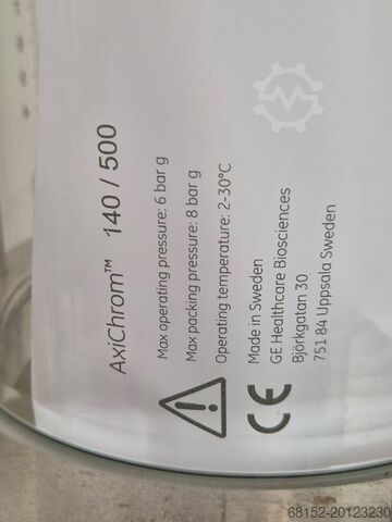 GE Healthcare Cytiva Axicrom 140/500 chromatography column GE Healthcare Axicrom 140/500