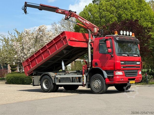 Tipper with crane Ginaf X2220L 4x4!! KRAAN/KIPPER DRIEZIJDIG!!