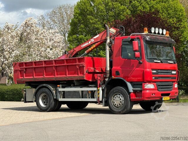 Tipper with crane Ginaf X2220L 4x4!! KRAAN/KIPPER DRIEZIJDIG!!