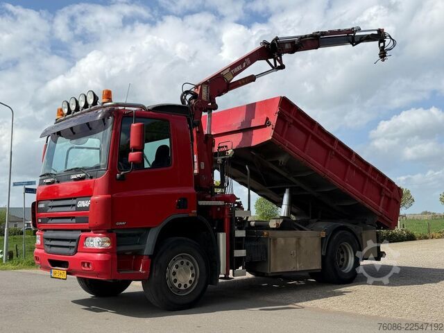 Tipper with crane Ginaf X2220L 4x4!! KRAAN/KIPPER DRIEZIJDIG!!