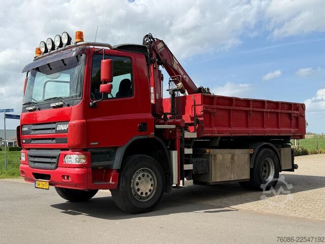 Tipper with crane Ginaf X2220L 4x4!! KRAAN/KIPPER DRIEZIJDIG!!