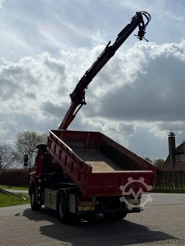 Tipper with crane Ginaf X2220L 4x4!! KRAAN/KIPPER DRIEZIJDIG!!