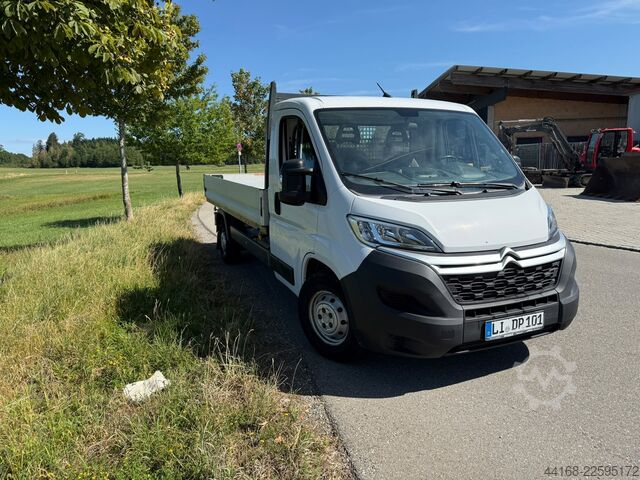 Flatbed truck, flatbed Citroen  1.Hand, 69.000 Km AHK Jumper 35+L3 Heavy Blue HD 165
