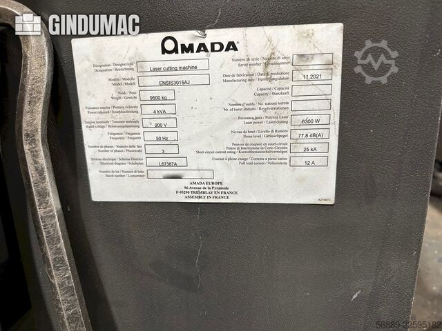 AMADA ENSIS-3015 AJ AMADA ENSIS-3015 AJ