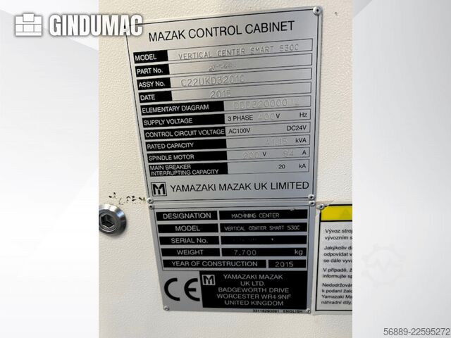 Mazak VCS 530C-2PC Mazak VCS 530C-2PC
