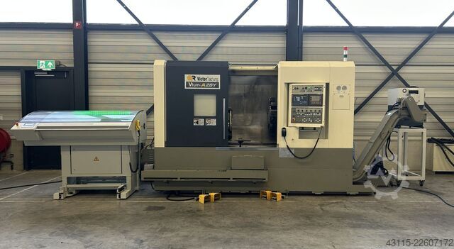 CNC Lathe with Y-axis, driven tools and Victor Taichung Vturn A26SY