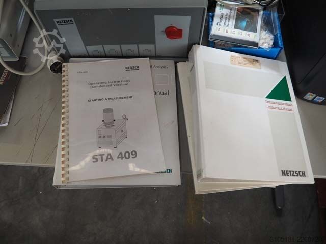 Thermal analyzer Netzsch STA 409 EP