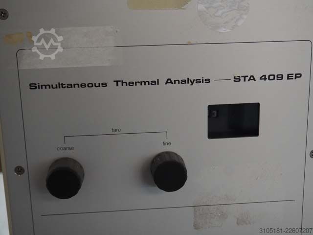 Thermal analyzer Netzsch STA 409 EP