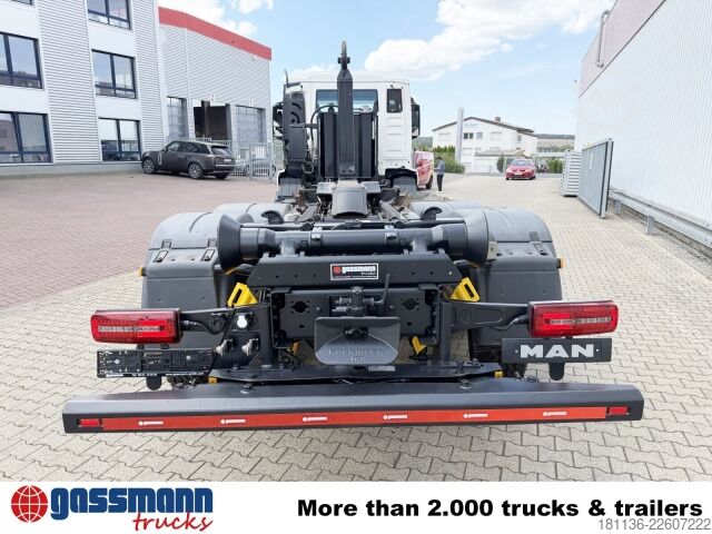 Roll-off tipper truck MAN TGS 26.430 6x4H-4 BL, HydroDrive, Lenk-/Liftachse,