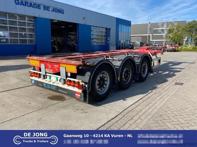 Container transport D-TEC FT-LS-S Flexitrailer / 2x Extendable / SAF + Disc