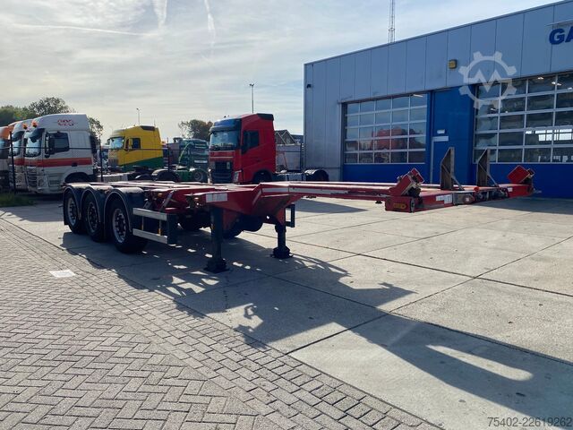 Container transport D-TEC FT-LS-S Flexitrailer / 2x Extendable / SAF + Disc