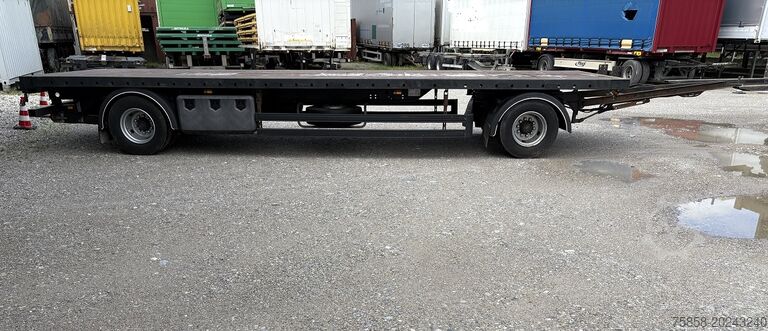 Trailer with open flatbed WEB Trailer Plattformanhänger 7950 mm STROH