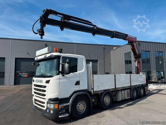 Truck mounted crane SCANIA G450 8x2*6 Euro 6 / Crane / Kran / HMF 2620 K5