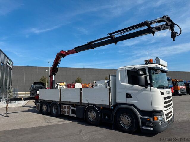 Truck mounted crane SCANIA G450 8x2*6 Euro 6 / Crane / Kran / HMF 2620 K5